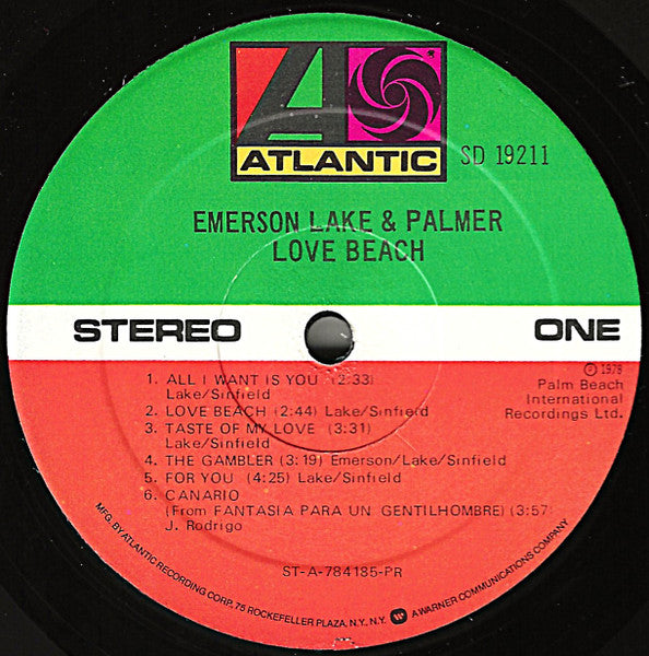 Emerson, Lake & Palmer - Love Beach (Vinyl, LP, Album) Very Good Plus (VG+) / Very Good Plus (VG+)