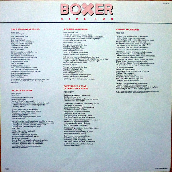 Boxer (2) - Absolutely (Vinyl, LP, Album) Very Good Plus (VG+) / Very Good Plus (VG+)