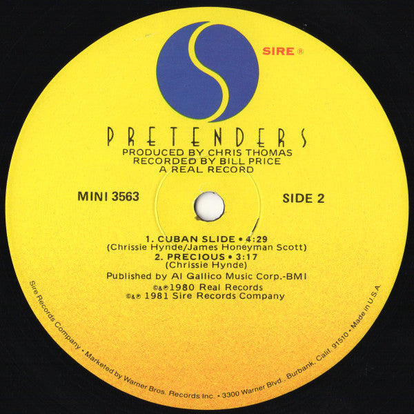 The Pretenders - Extended Play (Vinyl, 12", EP) Very Good Plus (VG+) / Very Good Plus (VG+)