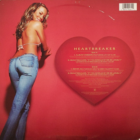 Mariah Carey - Heartbreaker (Vinyl, 12", 33 ⅓ RPM, Stereo) Good Plus (G+) / Good Plus (G+)
