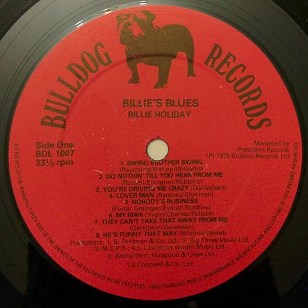 Billie Holiday - Billie's Blues (Vinyl, LP, Compilation) Very Good Plus (VG+) / Very Good Plus (VG+)