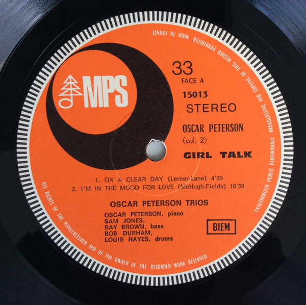 Oscar Peterson - Girl Talk (Vinyl, LP, Album, Stereo) Near Mint (NM or M-) / Very Good Plus (VG+)