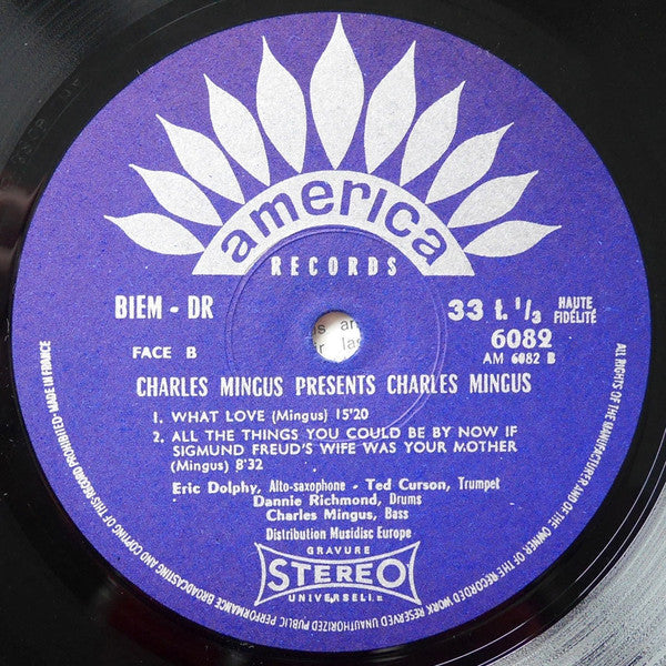 Charles Mingus - Presents Charles Mingus (Vinyl, LP, Album, Reissue) Near Mint (NM or M-) / Very Good Plus (VG+)