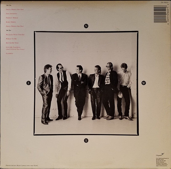 Huey Lewis & The News - Small World (Vinyl, LP, Album, Stereo) Very Good (VG) / Near Mint (NM or M-)