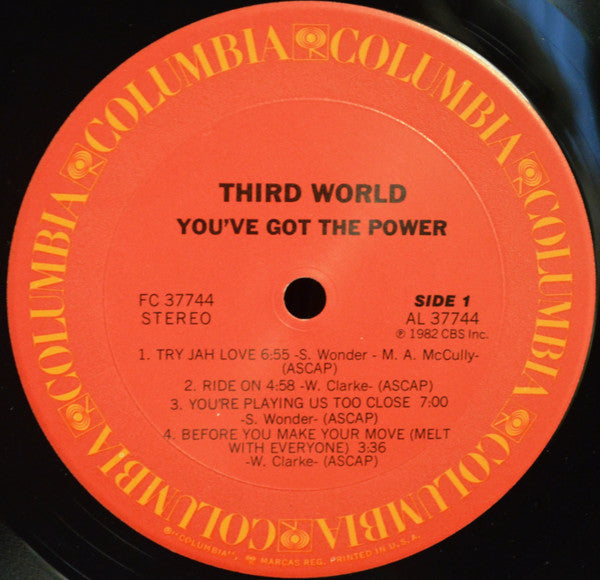 Third World - You've Got The Power (Vinyl, LP, Album) Very Good (VG) / Very Good (VG)