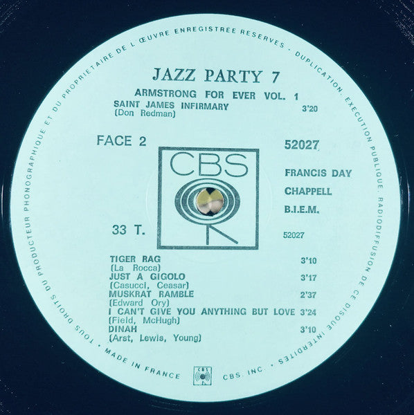 Louis Armstrong - Armstrong For Ever Vol. 1 (Vinyl, LP, Compilation) Near Mint (NM or M-) / Very Good Plus (VG+)