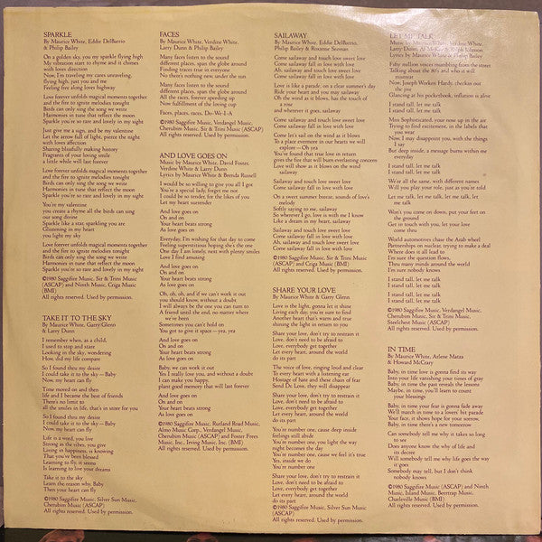 Earth, Wind & Fire - Faces (2xVinyl, LP, Album, Stereo) Good Plus (G+) / Very Good (VG)
