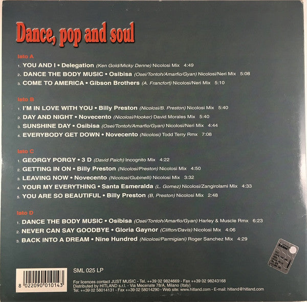 Various - Dance, Pop And Soul (2xVinyl, LP) Good Plus (G+) / Good Plus (G+)