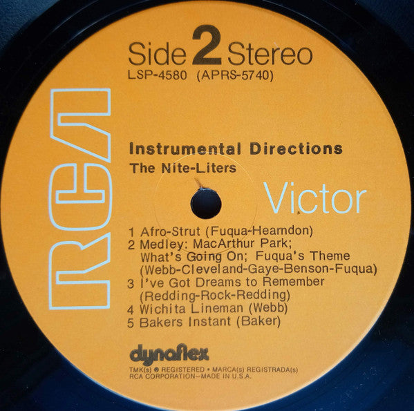 The Nite-Liters - Instrumental Directions (Vinyl, LP, Album, Stereo) Very Good (VG) / Fair (F)