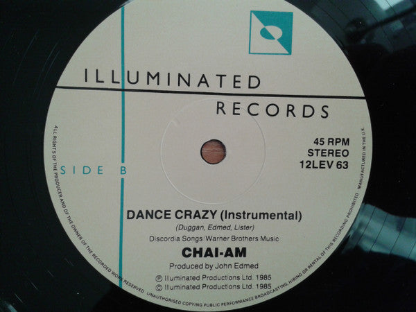 Chai-Am - Dance Crazy (Vinyl, 12") Very Good (VG) / Very Good (VG)