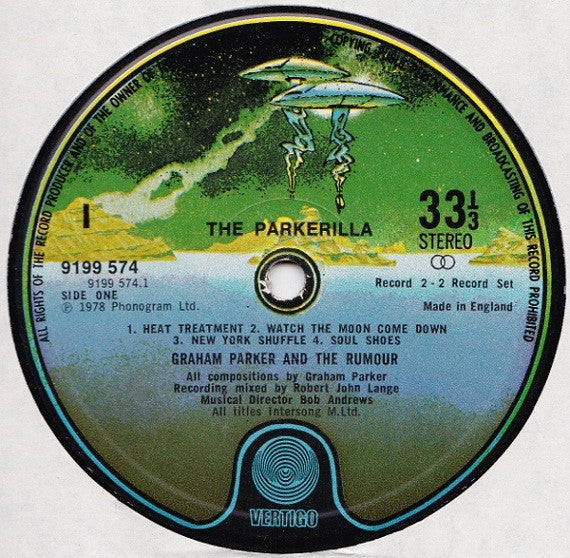 Graham Parker And The Rumour - The Parkerilla (2xVinyl, LP, Album, Stereo) Very Good Plus (VG+) / Very Good (VG)