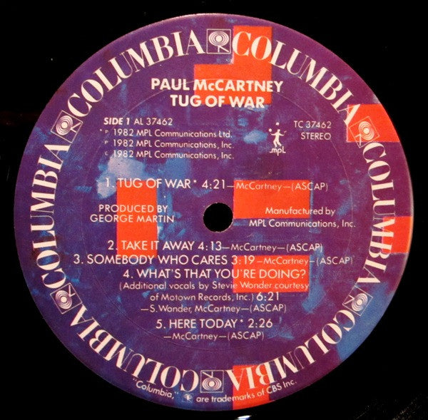 Paul McCartney - Tug Of War (Vinyl, LP, Album) Good Plus (G+) / Good Plus (G+)