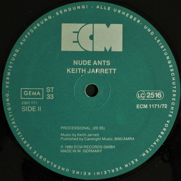 Keith Jarrett - Nude Ants (Live At The Village Vanguard) (2xVinyl, LP, Album) Very Good Plus (VG+) / Very Good Plus (VG+)