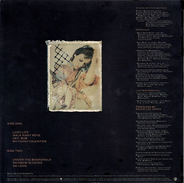 Rickie Lee Jones - Girl At Her Volcano (Vinyl, 10", Album, EP) Good Plus (G+) / Very Good (VG)