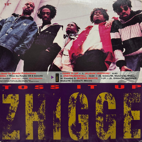 Zhigge - Toss It Up (Vinyl, 12", 33 ⅓ RPM, Single) Very Good Plus (VG+) / Generic