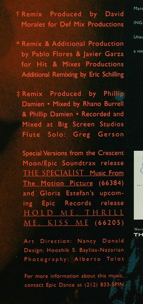 Gloria Estefan - Turn The Beat Around (Vinyl, 12", 33 ⅓ RPM, Single) Good Plus (G+) / Very Good (VG)