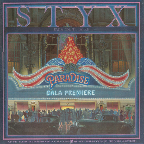 Styx - Paradise Theatre (Vinyl, LP, Album, Etched, Stereo) Good Plus (G+) / Good Plus (G+)