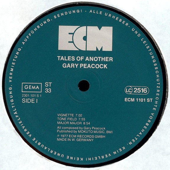Gary Peacock - Tales Of Another (Vinyl, LP, Album) Very Good (VG) / Good Plus (G+)