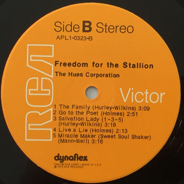 The Hues Corporation - Freedom For The Stallion (Vinyl, LP, Album, Stereo) Good Plus (G+) / Good Plus (G+)