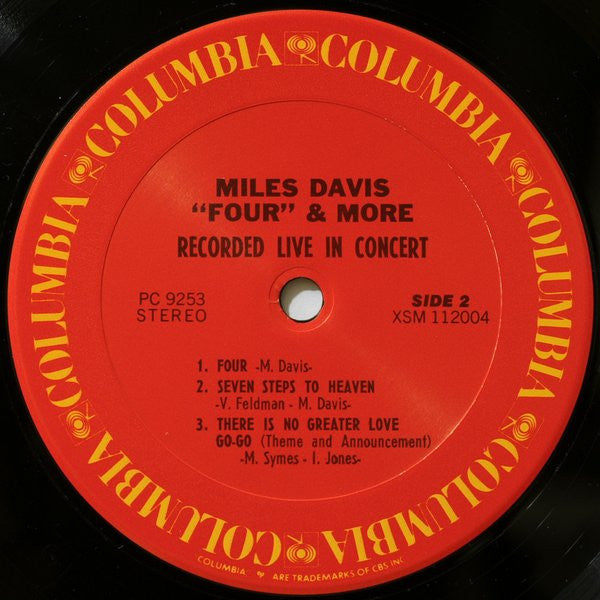 Miles Davis - 'Four' & More - Recorded Live In Concert (Vinyl, LP, ...