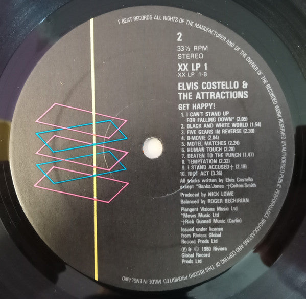 Elvis Costello & The Attractions - Get Happy!! (Vinyl, LP, Album, S...