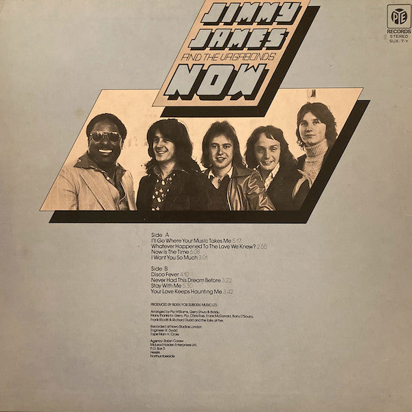 Jimmy James & The Vagabonds - Now (Vinyl, LP, Album, Stereo) Good Plus (G+) / Very Good (VG)