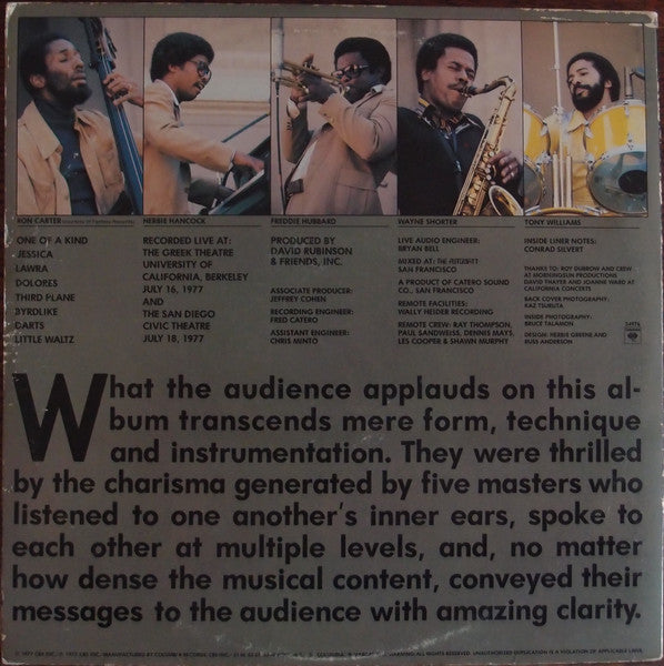 The V.S.O.P. Quintet - The Quintet (Vinyl, LP, Album)