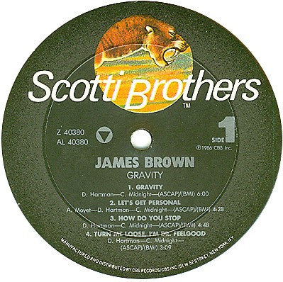 James Brown - Gravity (Vinyl, LP, Album) Very Good (VG) / Very Good (VG)