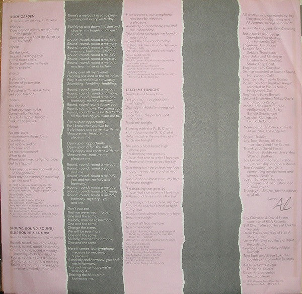 Al Jarreau - Breakin' Away (Vinyl, LP, Album, Stereo) Very Good (VG) / Very Good (VG)