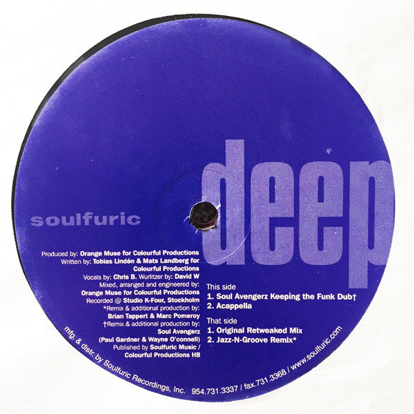 Orange Muse - Keep The Funk Alive (Vinyl, 12", 33 ⅓ RPM) Very Good (VG) / Very Good (VG)