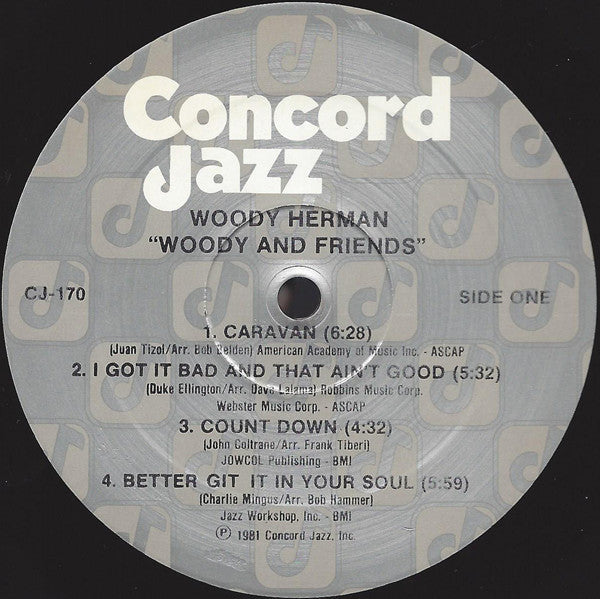 Woody Herman - Woody And Friends (Vinyl, LP) Very Good (VG) / Very Good (VG)