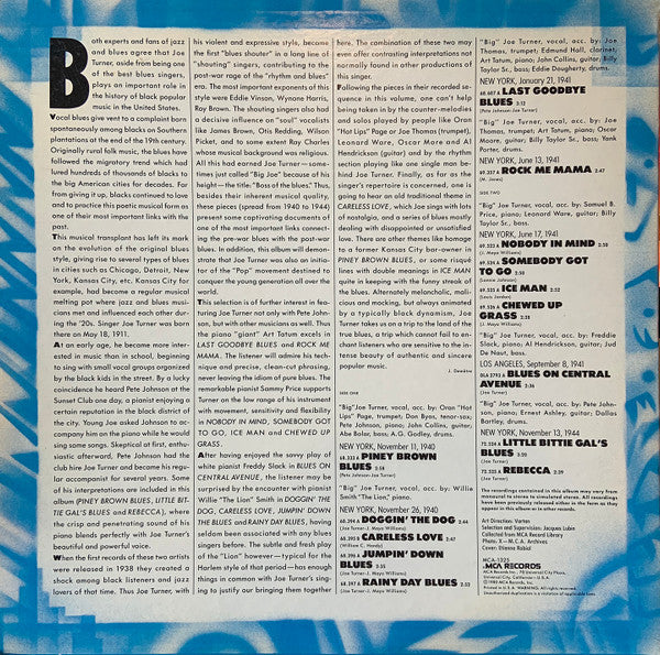 Big Joe Turner - Early Big Joe (1940-1944) (Vinyl, LP, Compilation) Very Good (VG) / Very Good (VG)