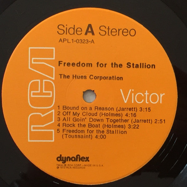 The Hues Corporation - Freedom For The Stallion (Vinyl, LP, Album, Stereo) Good Plus (G+) / Good Plus (G+)