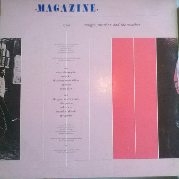 Magazine - Magic, Murder And The Weather (Vinyl, LP, Album) Very Good Plus (VG+) / Very Good Plus (VG+)