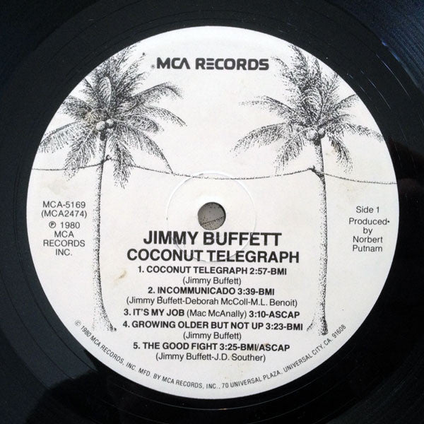 Jimmy Buffett - Coconut Telegraph (Vinyl, LP, Album) Very Good (VG) / Very Good (VG)