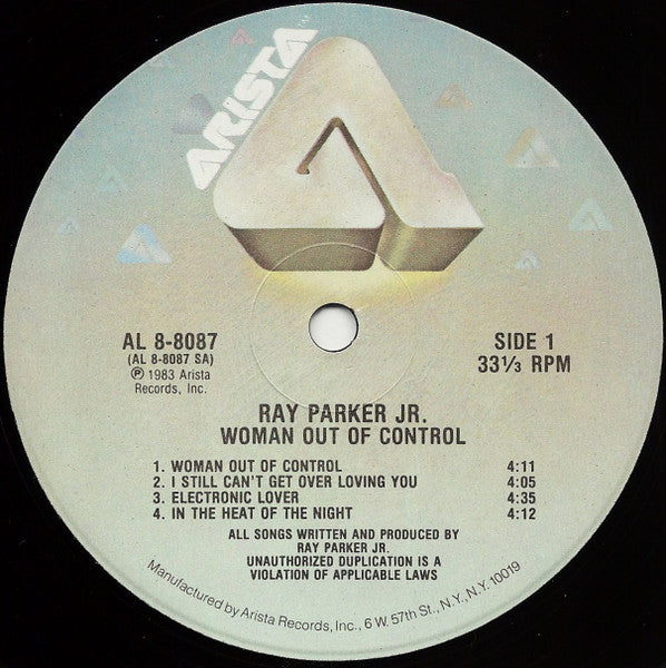 Ray Parker Jr. - Woman Out Of Control (Vinyl, LP, Album, Stereo) Very Good (VG) / Very Good (VG)