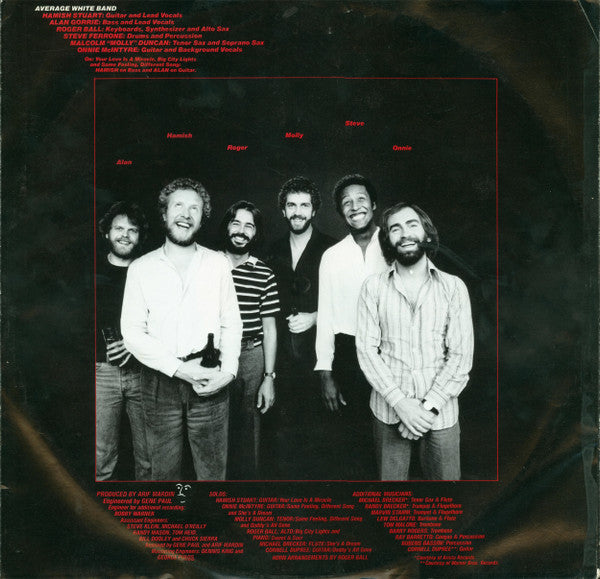 Average White Band - Warmer Communications (Vinyl, LP, Album, Stereo) Very Good (VG) / Very Good (VG)