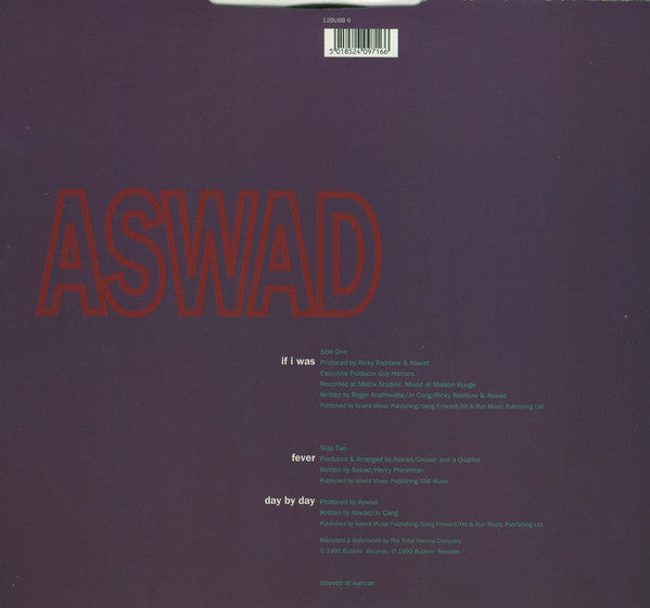 Aswad - If I Was (Vinyl, 12", 45 RPM, Single) Very Good Plus (VG+) / Very Good Plus (VG+)