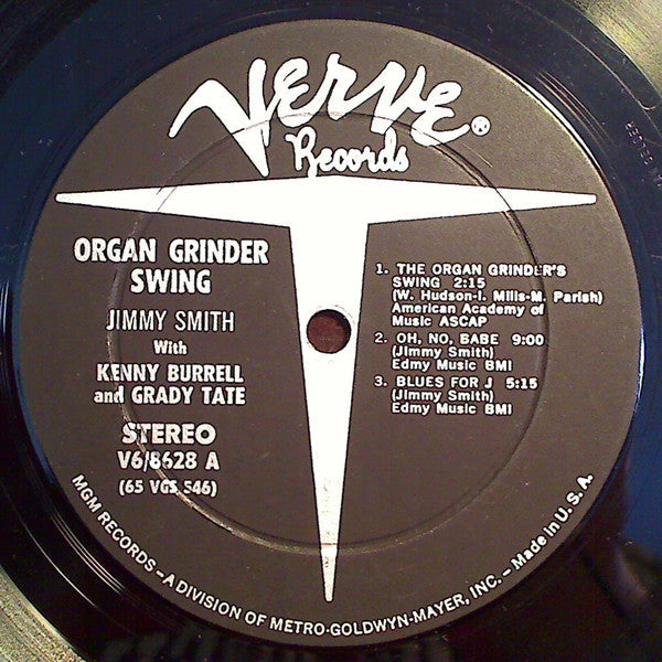 Jimmy Smith - Organ Grinder Swing (Vinyl, LP, Album, Stereo) Very Good (VG) / Very Good Plus (VG+)