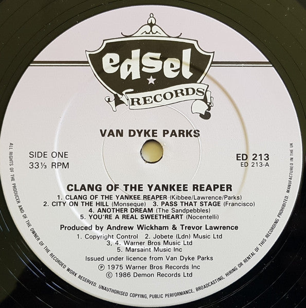 Van Dyke Parks - Clang Of The Yankee Reaper (Vinyl, LP, Album, Reis...