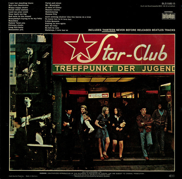 The Beatles - Live! At The Star-Club In Hamburg, Germany; 1962 (2xVinyl, LP, Album) Very Good (VG) / Good Plus (G+)