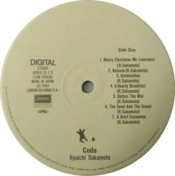 Ryuichi Sakamoto - Coda (Vinyl, LP, Album, Stereo)