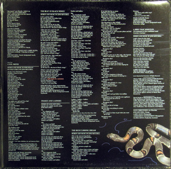 Joni Mitchell - Chalk Mark In A Rain Storm (Vinyl, LP, Album, Stereo) Very Good Plus (VG+) / Very Good Plus (VG+)