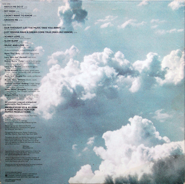 Mass Production - Three Miles High (Vinyl, LP, Album) Very Good (VG) / Very Good (VG)
