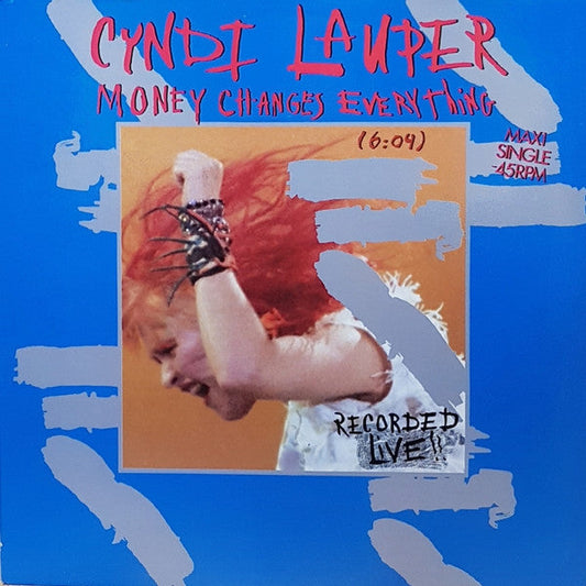 Cyndi Lauper - Money Changes Everything (Vinyl, 12", 45 RPM, Maxi-Single) Near Mint (NM or M-) / Very Good Plus (VG+)
