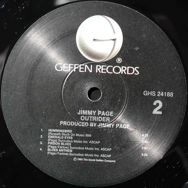 Jimmy Page - Outrider (Vinyl, LP, Album) Very Good Plus (VG+) / Very Good Plus (VG+)