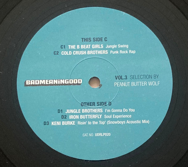 Peanut Butter Wolf - Badmeaningood Vol. 3 (2xVinyl, LP, Compilation) Very Good Plus (VG+) / Very Good (VG)