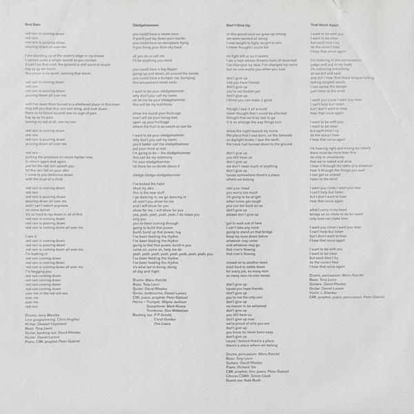 Peter Gabriel - So (Vinyl, LP, Album) Very Good (VG) / Very Good (VG)
