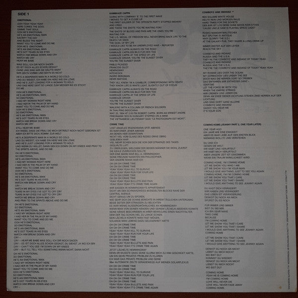 Falco - Emotional (Vinyl, LP, Album) Very Good (VG) / Good Plus (G+)