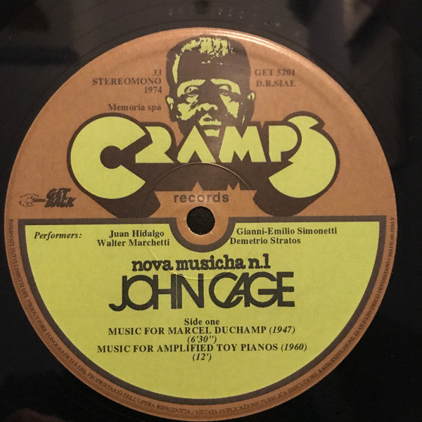 John Cage - John Cage (Vinyl, LP, Album, Reissue, Stereo, Mono) Mint (M) / Mint (M)